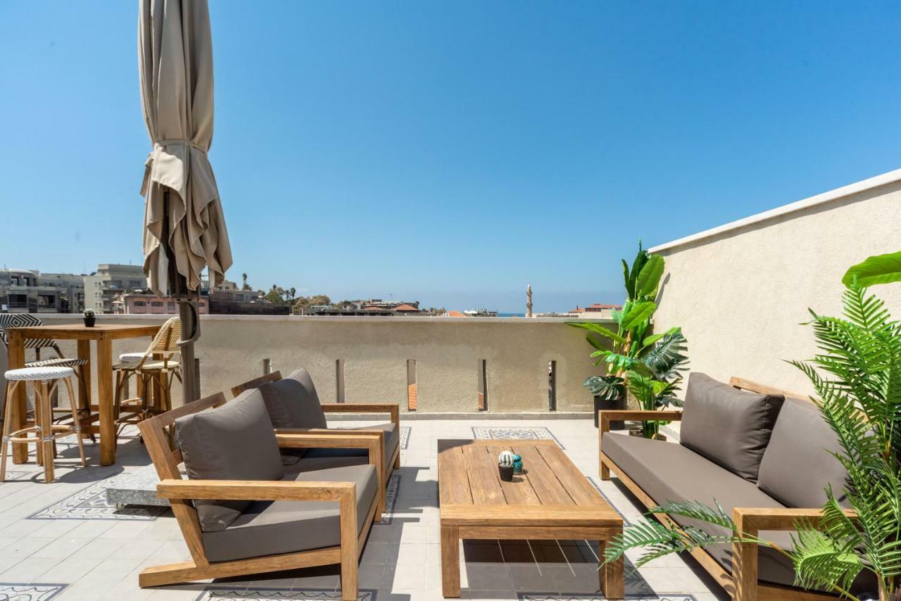 Duplex With Sea View Terrace Above The Flea Market Tel Aviv Exteriör bild
